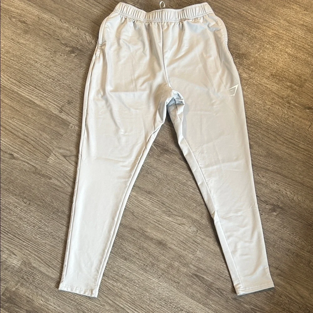 Gymshark Gray Athletic Joggers Mens Medium Zip Pocket Training Pants